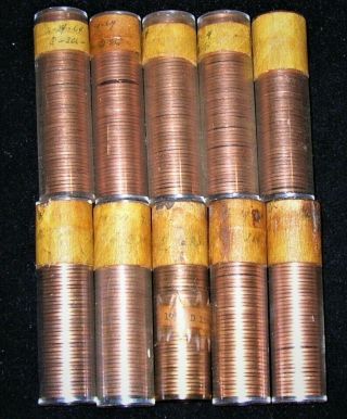 1959 - D Lincoln Cent Rolls Uncirculated 10 Rolls