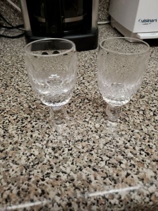 Waterford Crystal Colleen Set Of 2 Cordial Glass 3 1/4 "