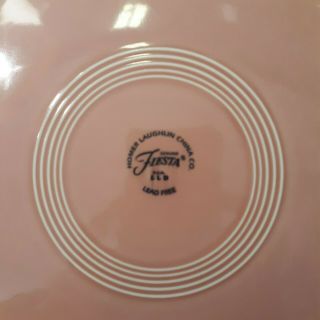 Vintage Fiesta Rose Pink Homer Laughlin Dinner Plate 1986 10 1/2 