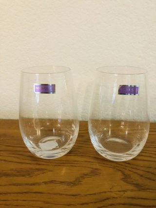 Set 2 Nwt Marquis By Waterford Vintage Stemless Wine Glasses/made In Germany