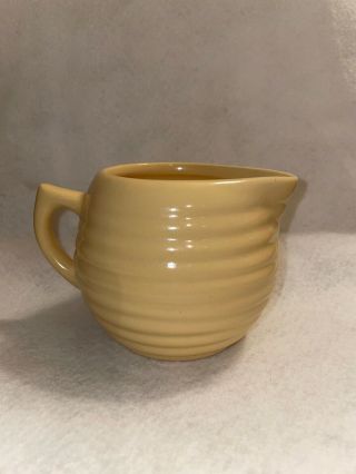 Bauer Pottery Pastel Yellow Ringware Creamer Pitcher