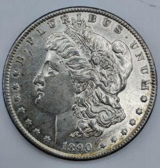 90 Silver Morgan Dollar Us $1 Coin 1890 S Au/ms Quality Coin 13