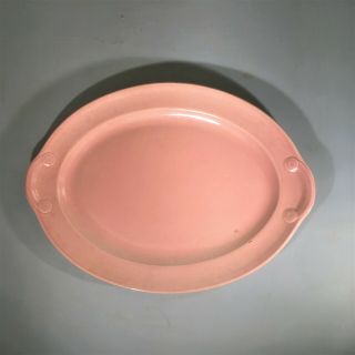 Vintage Luray Pastels - Pink Platter - Oval - 13.  5 X 9.  75