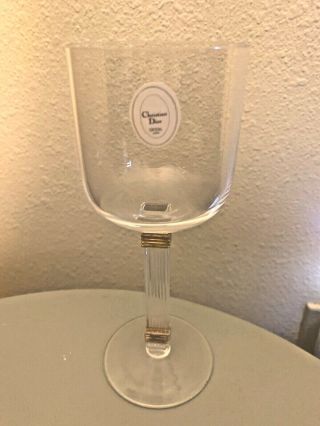 With Tags Christian Dior Gaudron Gold Wine Glass Crystal