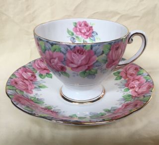 Vintage Royal Standard England ‘rose Of Sharon’ Tea Cup & Saucer Bone China
