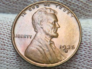 1935 S Lincoln Wheat Cent Penny Bu Brilliant Uncirculated