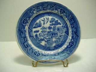 6 Shenango China Blue Saucers Castle Pa