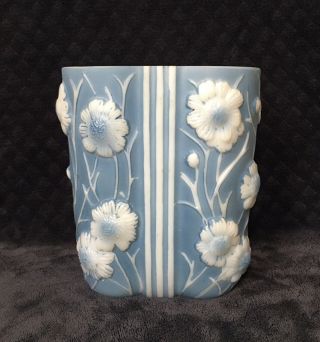 Vintage Phoenix/consolidated Double Cylinder Art Glass Vase Label