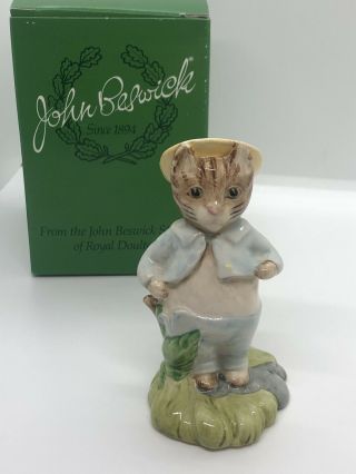 Beatrix Potter’s “tom In The Rockery”,  Beswick,  Royal Doulton Collectible