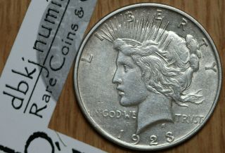 1923 D Peace Dollar $1 - About Uncirculated