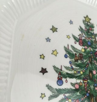 Nikko Christmastime Octagonal Dinner Plate Christmas Tree 10 3/4 