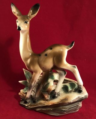 Van Nuys Pottery Planter/vase Deer Fawn Figure 1957 Lane & Co
