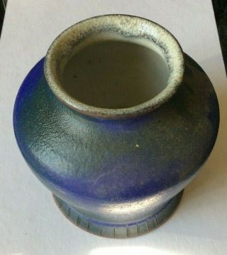 Vintage Mid Century Signed Art Pottery Stoneware Vase