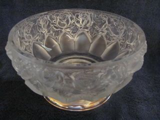 Vintage Frosted Crystal Bowl,  silver plate base,  S&P shakers,  candleholders 2