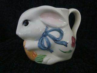 Lenox Poppies On Blue Bunny Rabbit Mug - Immaculate