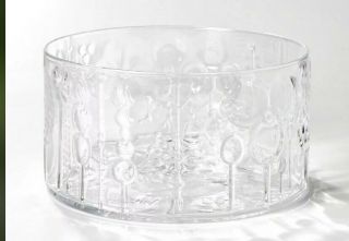 3 Mid - Century Modern Oiva Toikka Flora By Iittala Glass Bowls 5 1/2 " C 1960s