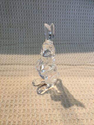 Waterford Crystal Velveteen Bunny Rabbit 3.  5 " Sculpture Paperweight Figurine