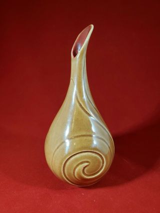 Small Rookwood Pottery Tan/brown Swirl Bud Vase 2015 10106 - D