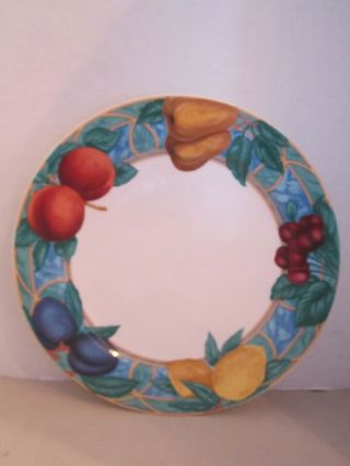 2 Casual Victoria & Beale Forbidden Fruit 9024 Dinner Plate Porcelain 10.  75 "