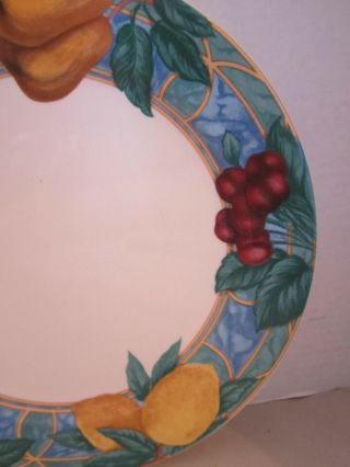 2 Casual Victoria & Beale Forbidden Fruit 9024 Dinner Plate Porcelain 10.  75 