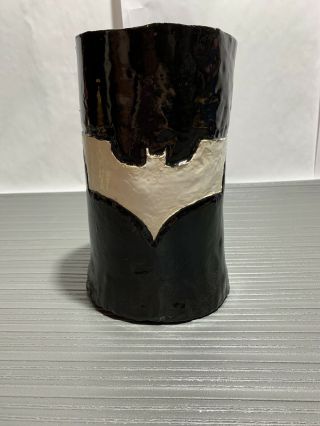 Handmade Batman Clay Pottery Mug