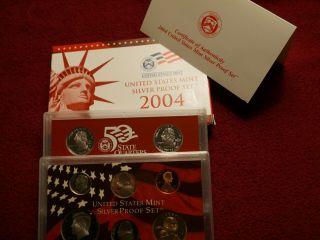 2004 Silver Proof Set With And Box