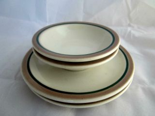 4 Piece Set Of Syracuse China Restaurant Ware 2 - Bread And Butter 2 - Side Bowls