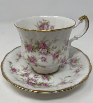 Paragon Bone China England Victoriana Rose Teacup & Saucer