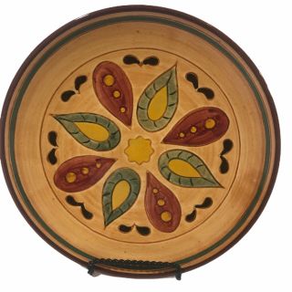 Vintage Pennsbury Pottery Hex Amish Folk Design Salad Plate Morrisville,  Pa Usa