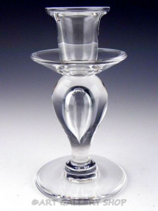 St Louis France Crystal Art Glass Sirius Tear Drip Candlestick Candle Holder