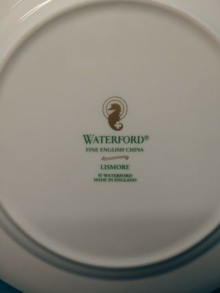 WATERFORD LISMORE GOLD SALAD PLATE 8 3