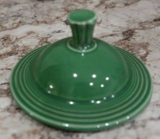 Vintage Fiestaware Fiesta Homer Laughlin Medium Green Sugar Bowl Lid (handles)