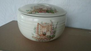 Coors Pottery Thermo Porcelain Open Window Small Casserole With Lid