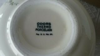 Coors Pottery Thermo Porcelain Open Window small casserole with lid 3