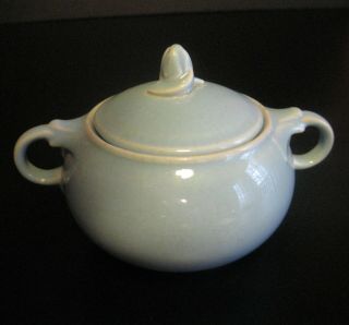 Luray Pastels Blue Sugar Bowl With Lid