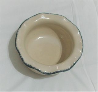 Neutral Home & Garden Party Dip Bowl Stoneware Beige Gray/green Scalloped Rim