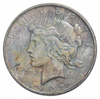 1922 - D Peace Silver Dollar - Us Coin 383