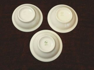 3x Vintage Restaurant Ware Bowl Off - White 4 - 8 - H - 4 Made In The Usa Replacement