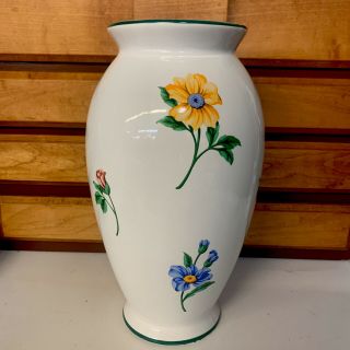 Vintage Tiffany & Co 1990s Sintra Floral Vase Portugal 11 "