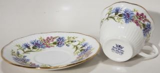 Mid Century Royal Minster Bone China Teacup and saucer, 3