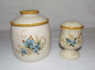 Replacement Small Canister & Shaker Mikasa Day Dreams Garden Club Pottery