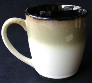 Set Of 2 Sango Nova Black Coffee Cups Mugs 4 "