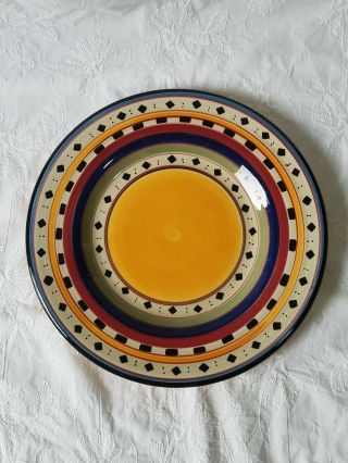 Tabletops Gallery Argentina 11 - 1/4 " Dinner Plate Hand Painted & Crafted