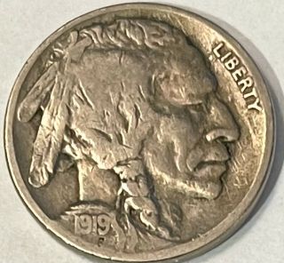 Usa - Buffalo Nickel - 1919 - S - Fine - Below Greysheet