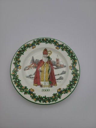 Spode 2000 Santas Around The World Saint Nicholas Christmas Collector Plate
