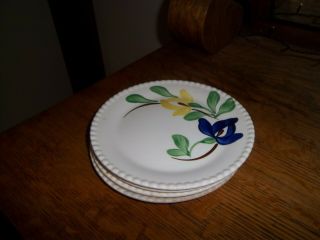 Blue Ridge Pottery 6 " Bread Plates (carnival Pattern)