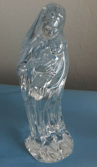 Waterford Crystal Nativity Figurine,  Mother And Child 5 "