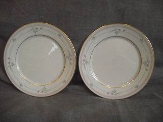 Set Of 2 Lenox Rose Manor Pink Bread And Butter Plates