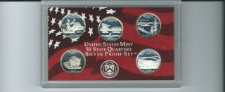2005 U.  S.  50 State Quarters Silver Proof Set Ogp