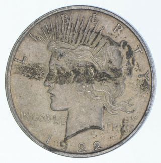 1922 - D Peace Silver Dollar - Us Coin 111